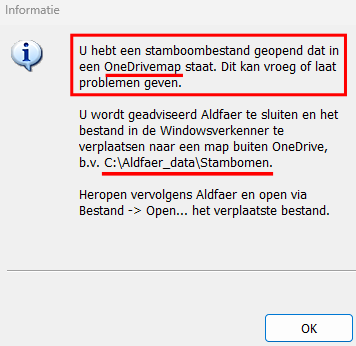 Aldfaer-OneDrivemap OneDrivemap